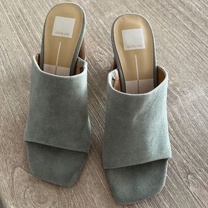 Nat Suede Heeled Mules (DOLCE VITA)